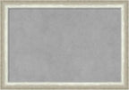 Amanti Art Silver Framed Magnetic Board 14x20 Small Vision Board for use with Magnets, 100% Metal Sheet to Display Items as Office Decor or for Home Organization in mudroom, Kitchen or Kids Room