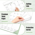 Gannyfer Desk Calendar 2026 with Desktop Mat, Simplified Large 22" x 17" Desktop Pad Calendar, 18 Month Desk Calendar, Use Now to Dec 2026, Office Supplies Perfect for Home School and Office - Green