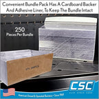 Clip Strip Corp. Price/Data Channel Label Holder Chips, Clear Plastic Tags, 3.5" L x 1.25" H, 7.5 Mil Thick, Gondola Shelf Edge, Reusable, Made for Point of Purchase Shelf Molding (2000)