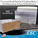 Clip Strip Corp. Price/Data Channel Label Holder Chips, Clear Plastic Tags, 3.5" L x 1.25" H, 7.5 Mil Thick, Gondola Shelf Edge, Reusable, Made for Point of Purchase Shelf Molding (500)