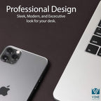 Vine Creations Leather Desk Mat Large 36" x 20", Desk Protector Mat, PU Leather Desk Pad, Large Mouse Pad, Desk Blotter, Desk Pads on Top of Desks, Desk Matt for Desktop, Office Desk Mat (Dark Brown)