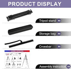 AROIC 6 Pack Painting Display Easel Stand Portable Adjustable Metal Tripod Artist Canvases Height from20to66Inch Extra Sturdy forTable-Top/Floor Painting, Drawingand Displaying,Black with 6StorageBag