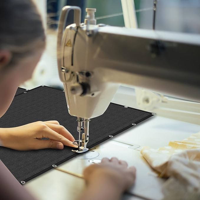 Black 4' x 19' Fence Privacy Screen Commercial Outdoor Backyard Shade Windscreen Mesh Fabric