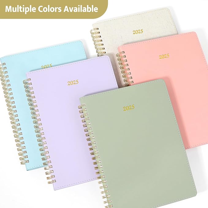2026 Planner, Annecy Weekly ＆ Monthly Planner 2026, Jan. 2026 – Dec. 2026, 6.4" x 8.5" Monthly Agenda Planner with Tabs, Flexible Linen Cover, Spiral Binding, Double-sided Pocket, Bookmark, Beige