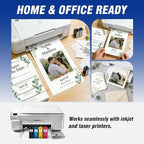 Veritas White Cardstock 8.5 x 11”, 110LB/199GSM Heavyweight Card Stock, 100 Sheets, Thick Cardstock Printer Paper for Copy, Printing, Art Projects, Invitations, Made In USA
