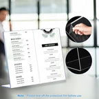 6 Pack L Shape Slanted Back 11x8.5 Plastic Sign Holders with Anti-Slip Pads, Business & Store Acrylic Tabletop Display Stand for Flyers, Menus, Documents, Price, Promotions, Wedding, Party Decoration
