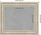 Amanti Art Silver Framed Magnetic Board 22x26 Small Vision Board for use with Magnets, 100% Metal Sheet to Display Items as Office Decor or for Home Organization in mudroom, Kitchen or Kids Room