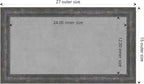 Amanti Art Grey Framed Magnetic Board 15x27 Small Vision Board for use with Magnets, 100% Metal Sheet to Display Items as Office Decor or for Home Organization in mudroom, Kitchen or Kids Room