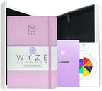 Wyze Planner Undated Daily Planner – 1-Year B5 Productivity Organizer with Two-Page Weekly Spread, Goal Setting, Habit Tracker, Weekly & Monthly Pages – Hardcover Time Management Notebook (Lilac)