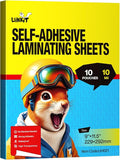 Uinkit 10Mil Thick Self-Seal Laminating Sheets - Ultra Strong, Bubble-Free Protection for Documents & Crafts (10 Pack, 9x11.5 Inch)