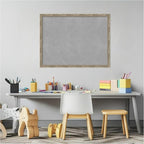 Amanti Art Silver Framed Magnetic Board 20x26 Medium Vision Board for use with Magnets, 100% Metal Sheet to Display Items as Office Decor or for Home Organization in mudroom, Kitchen or Kids Room