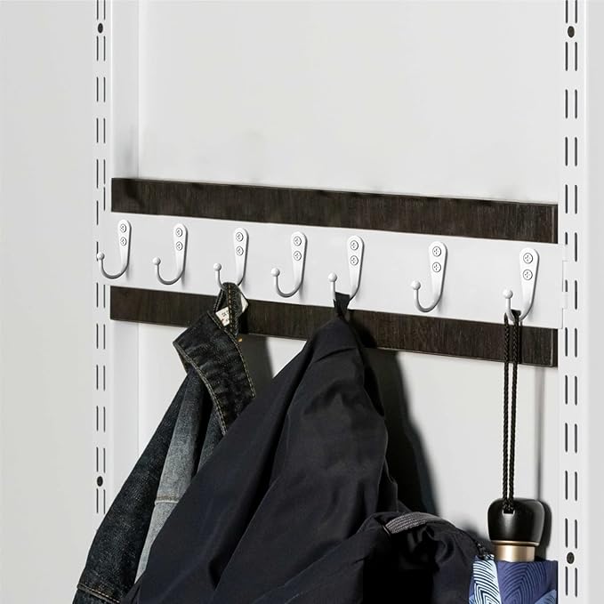 ZAYBOD 25PCS Wall Hooks | Hooks for Hanging | Wall Hooks for Hanging | Coat Hooks | Hooks for Hanging Heavy Duty | Wall Hangers with 50 Pieces Screws（White）