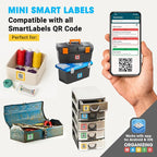SmartLabels | Small QR Code Stickers | Mini 1.5 x 1.5 inch QR Code Labels | Made in The USA | Multicolor Pack for Easy Inventory Management, Organization, and Packing Labels for Moving (Pack of 48)