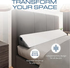 Kolbs King Size Bed Wedge Pillow for Headboard | Modern Stylish Pillow to Fill Gap Between Headboard and Mattress | Bed Gap Filler King