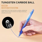 ParKoo Retractable Erasable Gel Pens Clicker, Fine Point, No Need for White Out, Assorted Color Inks for Planners and Crossword Puzzles, 7-Pack
