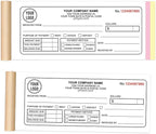 Custom Invoice Book with Logo 50 Set Personalized Receipt Books Customized Invoices for Small Business 3 - Parts Carbonless Duplicate Invoice Forms NCR Books