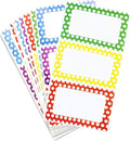 MFLABEL® Colorful Plain Name Tag Labels - 200 Star Stickers, 3.5" x 2.25" Name Tags for Office, Meetings, School, Home, Events, Parties - Durable, Easy to Use, Multipurpose Labels