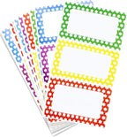 MFLABEL® Colorful Plain Name Tag Labels - 200 Star Stickers, 3.5" x 2.25" Name Tags for Office, Meetings, School, Home, Events, Parties - Durable, Easy to Use, Multipurpose Labels