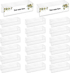 20 Pieces 2.25 Inch Cubicle Name Plate Holders Cubicle Name Tags Clear Cubicle Name Sign Bulk for Office Home Classroom Library 8.5 x 2.5 x 2.4 Inch