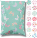 Pretty Package Store 14.5x19 Designer Poly Mailer 100 Pack Heavy Duty Waterproof Self Seal Shipping Bags for Small Business Large Mailing Envelopes Bulk Tear Resistant Packaging Butterfly