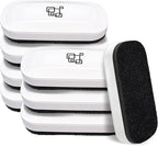 maxtek Magnetic Dry Erase Eraser Bulk, White Board Erasers - 8 Pack, Glass Whiteboard Eraser for Office and School Classroom Supplies (Pure White)