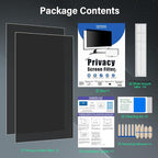 Mao Yeye [2 Pack] 24 Inch Computer Privacy Screen for 16:9 Aspect Ratio Widescreen Monitor, Eye Protection Anti Glare Blue Light Computer Monitor Privacy Filter, Removable 24 in Protector Film