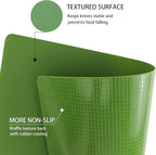 ZVP Plastic Cutting Boards for Kitchen, Flexible Cutting Mats, Gradient Green Chopping Boards with Food Icon, Non-Slip, Non Porous, BPA Free, Dishwasher Safe