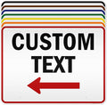 Custom Arrow,Custom Directional Sign, Left Arrow,36x48 Inches, Reflective, Rust Free DiBound, Fade Resistant, Made in USA by My Sign Center