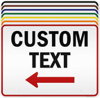 Custom Arrow,Custom Directional Sign, Left Arrow,36x48 Inches, Reflective, Rust Free DiBound, Fade Resistant, Made in USA by My Sign Center