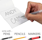 LotFancy Name Tag Stickers, 500pc Blank Labels, 3.5" x 2.25", 1 Roll, Adhesive Tags with Perforated Line for School Office Home (White)