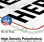 Custom Arrow,Custom Directional Sign, Up Arrow,12x18 Inches, 55 mil thick HDPE (high density polyethylene) Made in USA by My Sign Center