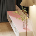 Zinkooat Leather Desk Mat,1.8mm Thick,15.75x63 Inch Desk Cover,Pink Desk Mat,Desk Protector Mat,Dresser Cover Top,Desktop Cover,Dresser Cover Top for Bedroom(Pink+Silvery,15.75x63)