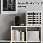 Krafetto 26 Grids Ink Pad Storage Rack, Wall-mountable Stamp Pad Organizer Holder Compatible with 3" x 3" Ink Pads（Grid Size 6.2" W × 3" D × 0.8" H）