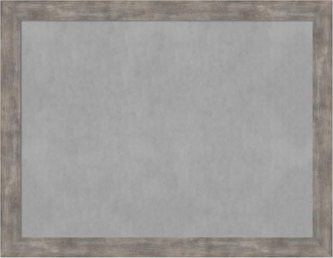Amanti Art Silver Framed Magnetic Board 21x27 Medium Vision Board for use with Magnets, 100% Metal Sheet to Display Items as Office Decor or for Home Organization in mudroom, Kitchen or Kids Room
