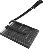 TEXALAN Precision Paper Cutter for A4/B5/A5/B6/B7, 10x13 inches, 70GSM Capacity, Metal Base Black