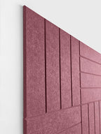 DECORITA Felt Bulletin Board Tiles | Modern Cork Board Alternative | Large Cork Boards for Walls | Aesthetic Felt Wall Panels for Office & Home Decor | Pinboard & Photo Board (12-Pack) | Red Wine