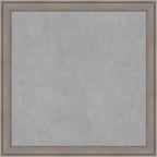 Amanti Art Grey Framed Magnetic Board 27x27 Medium Vision Board for use with Magnets, 100% Metal Sheet to Display Items as Office Decor or for Home Organization in mudroom, Kitchen or Kids Room
