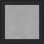 Amanti Art Black Framed Magnetic Board 25x25 Medium Vision Board for use with Magnets, 100% Metal Sheet to Display Items as Office Decor or for Home Organization in mudroom, Kitchen or Kids Room