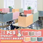 SATINIOR 24 Pcs Desk Dividers for Students, 12 Colors Testing Dividers Privacy Folders for Classroom Must Have Bulk, Study Panel for School Teacher Student Study Supplies(Morandi Style)
