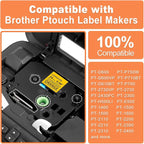 24mm Label Tape Orange Replace for Brother P Touch TZe TZ Tape 24mm 0.94'' TZe-B51 TZB51 Laminated 1 Inch for Ptouch PTD600 PT-P710BT PT- P910BT Label Makers, 4-Pack, Black on Fluorescent Orange
