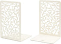 CNK Infinite Leaves Bookends - Metal Set of 2 for Heavy Books, Home Office & Decorative Book Stoppers