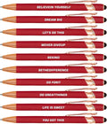 10pcs Motivational Pens Set Retractable Pens with Pen Clip Design Lightweight and Portable Something Different Inspirational Quotes Providing Inspiration for You Perfect Gifts for Writer and Artist