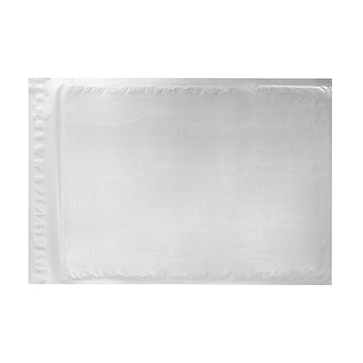 Amazon Basics Poly Self-Seal Bubble Mailer, 10.5" x 16" (Internal Size - 10.25" x 15"), 25-Pack, White/Grey