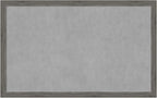 Amanti Art Grey Framed Magnetic Board 27x43 Large Vision Board for use with Magnets, 100% Metal Sheet to Display Items as Office Decor or for Home Organization in mudroom, Kitchen or Kids Room