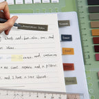 Golcellia Sticky Tabs,Sticky Note Tabs,Book Tabs,Index Tabs, Page Tabs, Page Markers,60 Colors, 7 Designs,Annotation Tabs,Book Annotation Supplies
