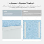 Amantech 12 Pack Acoustic Panels Self Adhesive Sound Proof Foam, High Density Sound Acoustic Panel, 12X12X0.4 Inch Square Panels in Home, Office, Reccording Room, Studio,and more(Light Sky Blue)