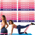 GHCTFE 20PCS Resistance Bands Bulk Set for Trainers, Small Groups & Fitness Classes, Mini Bands for Glutes, Legs, and Core Workouts, Loop Exercise Bands with Storage Bag, Gift for Workout Buddies