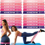 GHCTFE 20PCS Resistance Bands Bulk Set for Trainers, Small Groups & Fitness Classes, Mini Bands for Glutes, Legs, and Core Workouts, Loop Exercise Bands with Storage Bag, Gift for Workout Buddies