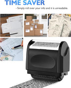 Identity Theft Protection Roller Stamp - Confidential Roller Stamp for Identity Protection & Security Stamp- Blocks Out Privacy Information, Guard Your Address & ID (2 Pack)