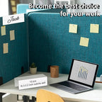 Cubicle Name Plate Holders Cubicle Name Plate Sign Holder Name Plate Bracket Double Sided Nameplates for Walls 2X8 PET Material Changeable Cubicle Name Plate Holder for School Office (12)